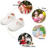 image:imageFelix amp Flora Soft Sole Baby Dress Shoes  Infant Baby Walking Shoes Moccasinss Rubber Sole Crib ShoesByb04white