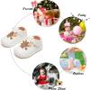 image:imageFelix amp Flora Soft Sole Baby Dress Shoes  Infant Baby Walking Shoes Moccasinss Rubber Sole Crib ShoesByb05white