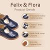 image:imageFelix amp Flora Toddler Girl Mary Jane Dress Shoes  School Oxford Flats for Girl Party ShoesB423navy Blue