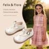 image:imageFelix amp Flora Toddler Girl Mary Jane Dress Shoes  School Oxford Flats for Girl Party ShoesB436beige