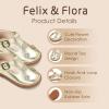 image:imageFelix amp Flora Toddler Girl Mary Jane Dress Shoes  School Oxford Flats for Girl Party ShoesB436gold