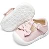 image:imageFelix amp Flora Soft Sole Baby Dress Shoes  Infant Baby Walking Shoes Moccasinss Rubber Sole Crib ShoesByb03pink