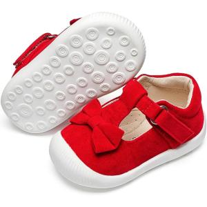 image:imageFelix amp Flora Soft Sole Baby Dress Shoes  Infant Baby Walking Shoes Moccasinss Rubber Sole Crib ShoesByb03red