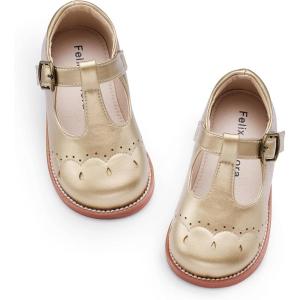 image:imageFelix amp Flora Toddler Girl Mary Jane Dress Shoes  School Oxford Flats for Girl Party ShoesB423gold