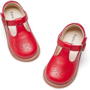 image:imageFelix amp Flora Toddler Girl Mary Jane Dress Shoes  School Oxford Flats for Girl Party ShoesB425red