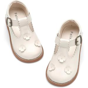 image:imageFelix amp Flora Toddler Girl Mary Jane Dress Shoes  School Oxford Flats for Girl Party ShoesB436beige