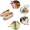 image:imageFelix amp Flora Toddler Flower Girl Mary Jane Shoes  Little Girls Dress Flats Princess Wedding PartyBh24glitter Gold