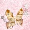 image:imageFelix amp Flora Toddler Flower Girl Mary Jane Shoes  Little Girls Dress Flats Princess Wedding PartyBh24glitter Gold