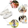 image:imageFelix amp Flora Toddler Flower Girl Mary Jane Shoes  Little Girls Dress Flats Princess Wedding PartyBh24glitter White