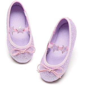 image:imageFelix amp Flora Toddler Flower Girl Mary Jane Shoes  Little Girls Dress Flats Princess Wedding PartyBh24glitter Purple