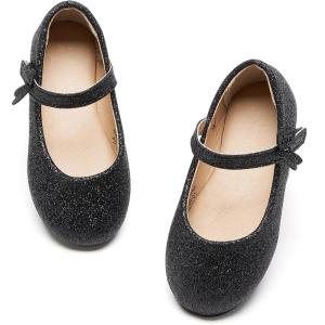 image:imageFelix amp Flora Toddler Flower Girl Mary Jane Shoes  Little Girls Dress Flats Princess Wedding PartyBh26glitter Black