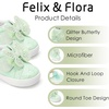 image:imageFelix amp Flora ToddlerLittle Kid Girls Running Shoes Sports Sneakers Princess Casual Glitter ShoesBs831green