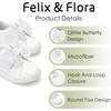 image:imageFelix amp Flora ToddlerLittle Kid Girls Running Shoes Sports Sneakers Princess Casual Glitter ShoesBs831white