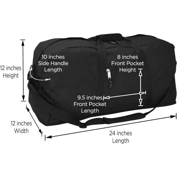 DALIX 25" Big Adventure Large Gym Sports Duffle Bag in Dark Green