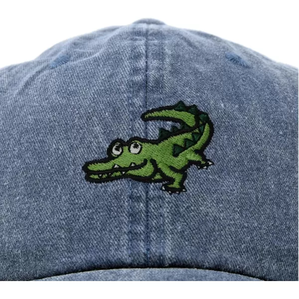 DALIX Alligator Cap Embroidered Mens Cotton Dad Hat Baseball Hat