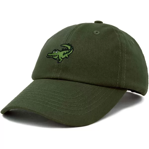 DALIX Alligator Cap Embroidered Mens Cotton Dad Hat Baseball Hat