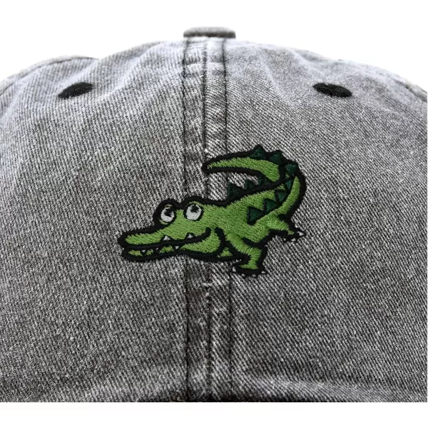 DALIX Alligator Cap Embroidered Mens Cotton Dad Hat Baseball Hat