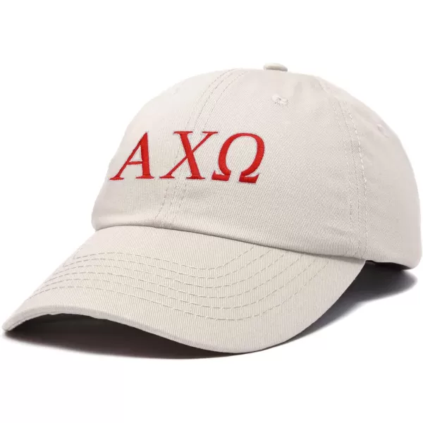 DALIX Alpha Chi Omega Greek Letters Hat Womens Embroidered Baseball Cap