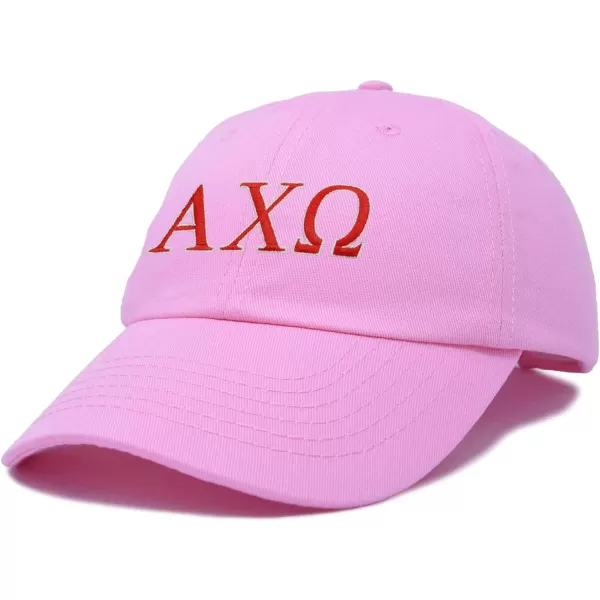 DALIX Alpha Chi Omega Greek Letters Hat Womens Embroidered Baseball Cap