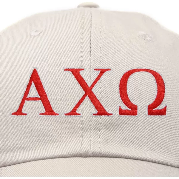 DALIX Alpha Chi Omega Greek Letters Hat Womens Embroidered Baseball Cap