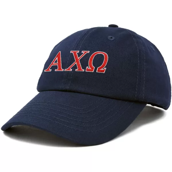 DALIX Alpha Chi Omega Greek Letters Hat Womens Embroidered Baseball Cap