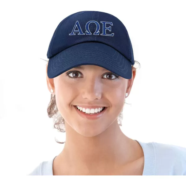 DALIX Alpha Omega Epsilon Greek Letters Hat Womens Embroidered Baseball Cap