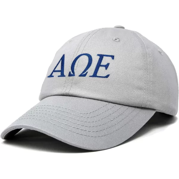 DALIX Alpha Omega Epsilon Greek Letters Hat Womens Embroidered Baseball Cap