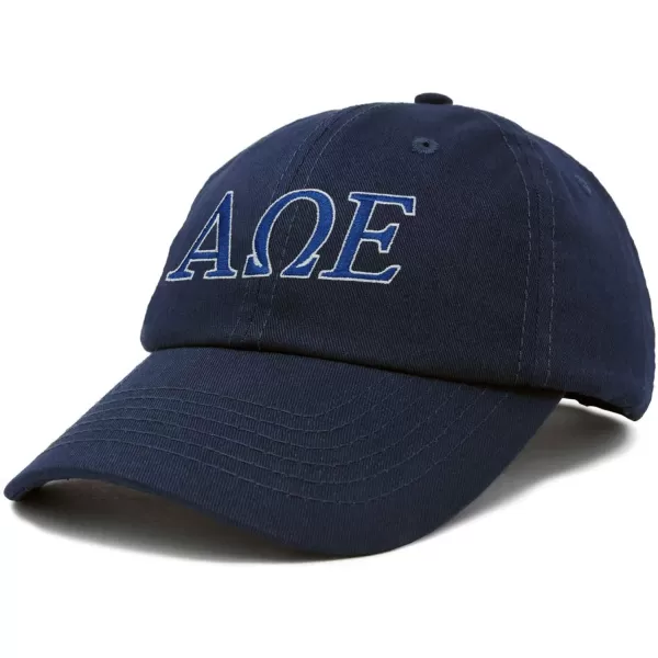 DALIX Alpha Omega Epsilon Greek Letters Hat Womens Embroidered Baseball Cap