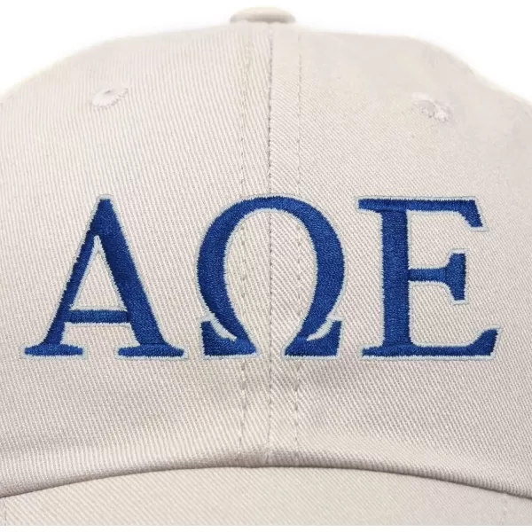 DALIX Alpha Omega Epsilon Greek Letters Hat Womens Embroidered Baseball Cap