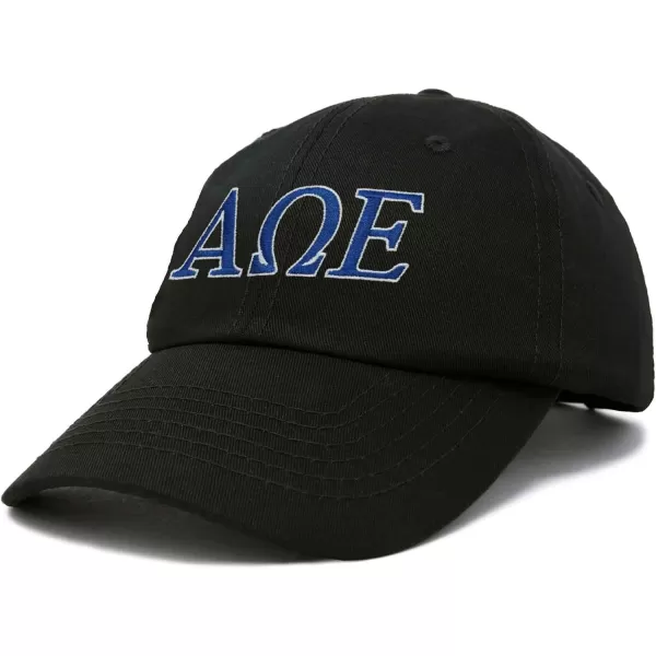 DALIX Alpha Omega Epsilon Greek Letters Hat Womens Embroidered Baseball Cap