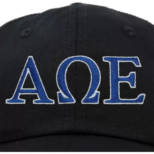 DALIX Alpha Omega Epsilon Greek Letters Hat Womens Embroidered Baseball Cap