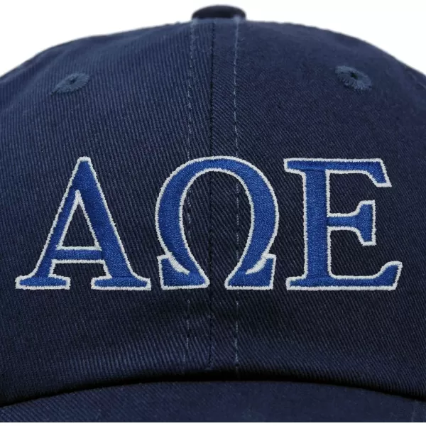 DALIX Alpha Omega Epsilon Greek Letters Hat Womens Embroidered Baseball Cap