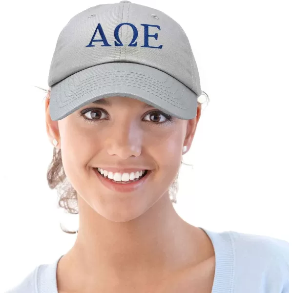 DALIX Alpha Omega Epsilon Greek Letters Hat Womens Embroidered Baseball Cap