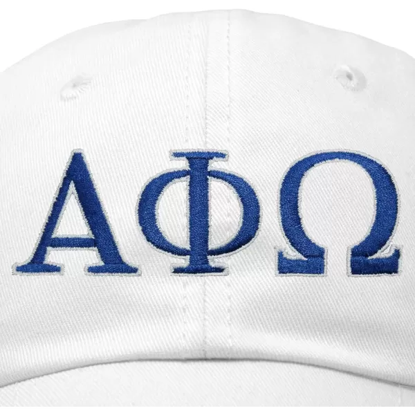 DALIX Alpha Phi Omega Greek Letters Ball Cap Embroidered Hat