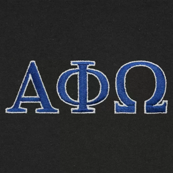 DALIX Alpha Phi Omega Greek Letters T-Shirt Men's Embroidered Fraternity Shirt