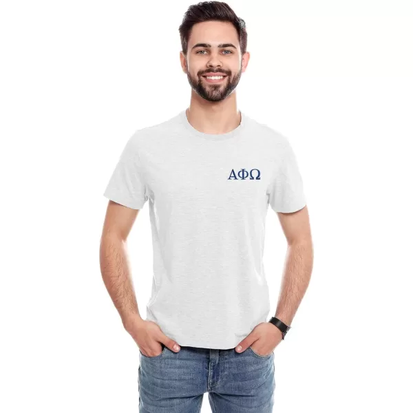 DALIX Alpha Phi Omega Greek Letters T-Shirt Men's Embroidered Fraternity Shirt
