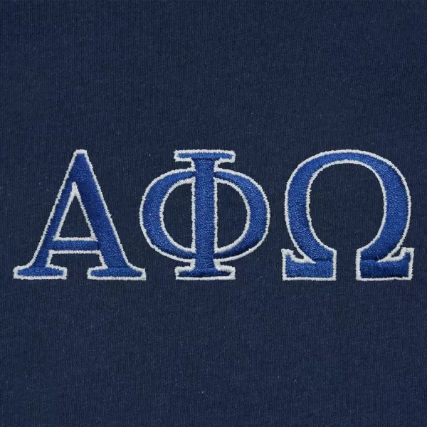 DALIX Alpha Phi Omega Greek Letters T-Shirt Men's Embroidered Fraternity Shirt