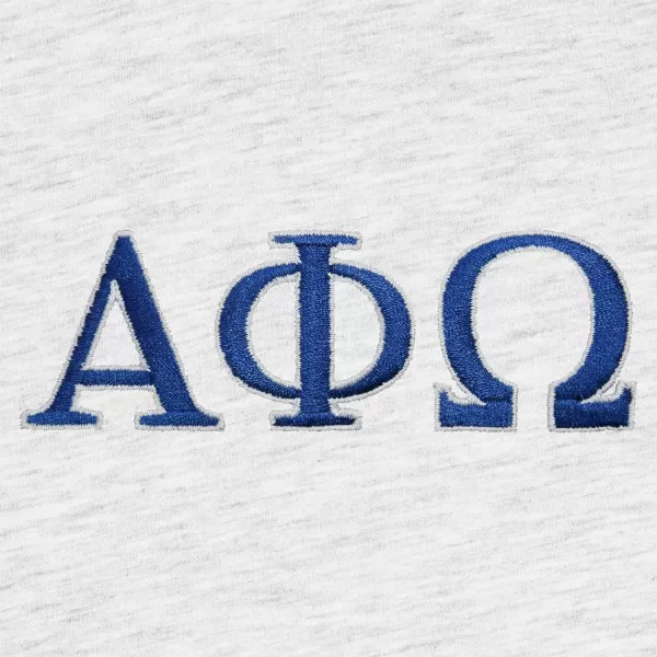 DALIX Alpha Phi Omega Greek Letters T-Shirt Men's Embroidered Fraternity Shirt