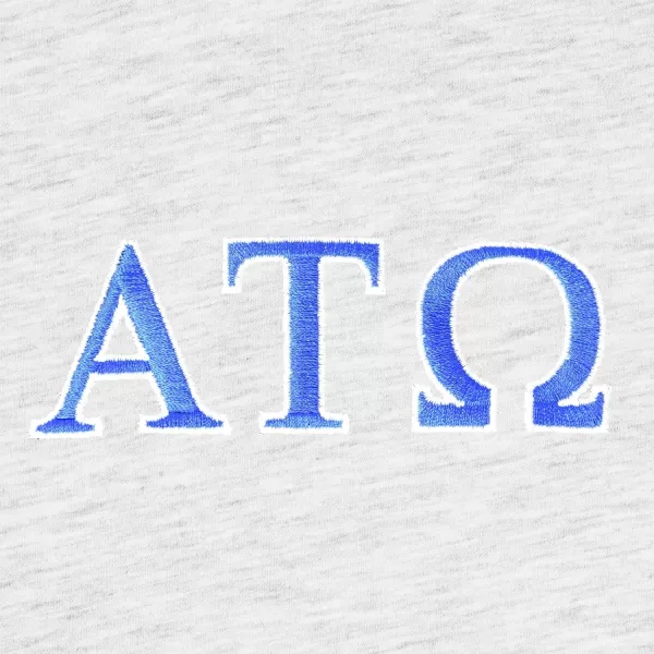 DALIX Alpha Tau Omega Greek Letters T-Shirt Men's Embroidered Fraternity Shirt
