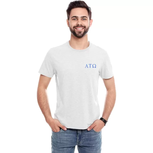 DALIX Alpha Tau Omega Greek Letters T-Shirt Men's Embroidered Fraternity Shirt