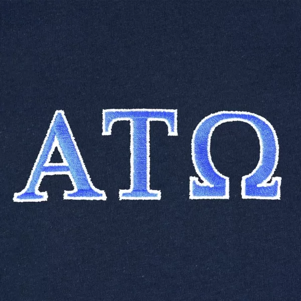 DALIX Alpha Tau Omega Greek Letters T-Shirt Men's Embroidered Fraternity Shirt