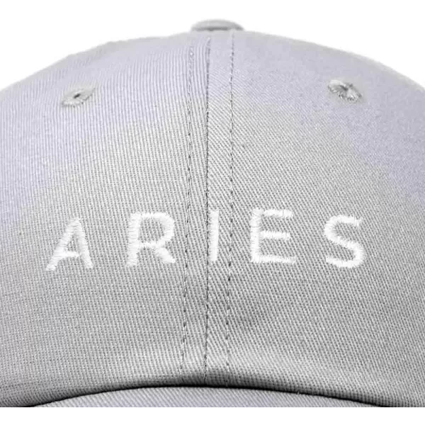 DALIX Aries Dad Hat Embroidered Zodiac Astrology Cotton Baseball Cap