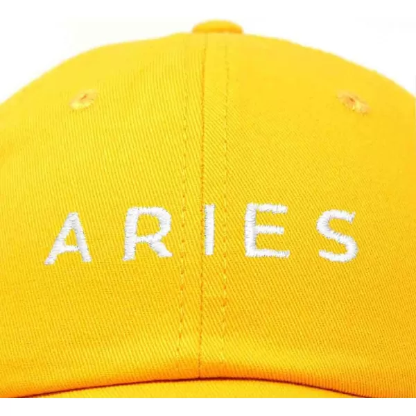DALIX Aries Dad Hat Embroidered Zodiac Astrology Cotton Baseball Cap