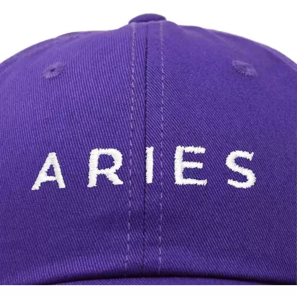 DALIX Aries Dad Hat Embroidered Zodiac Astrology Cotton Baseball Cap