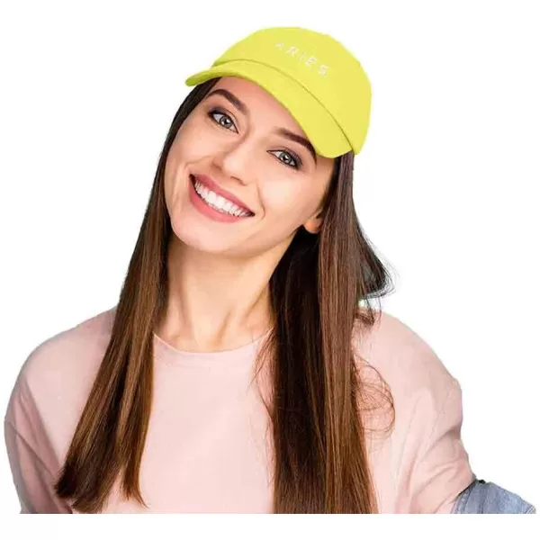 DALIX Aries Dad Hat Embroidered Zodiac Astrology Cotton Baseball Cap