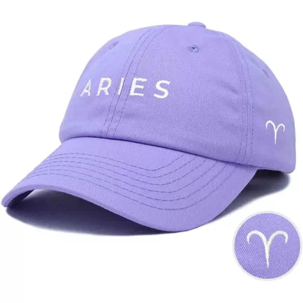 DALIX Aries Dad Hat Embroidered Zodiac Astrology Cotton Baseball Cap