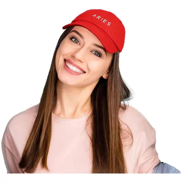 DALIX Aries Dad Hat Embroidered Zodiac Astrology Cotton Baseball Cap