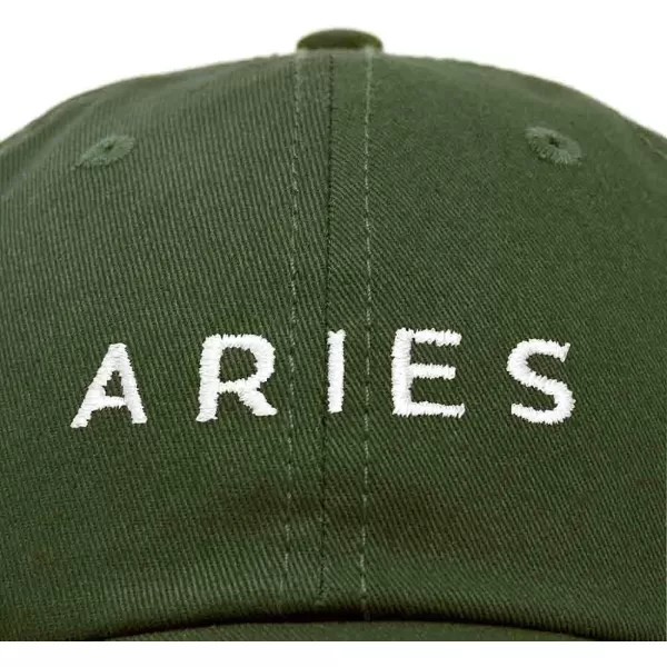 DALIX Aries Dad Hat Embroidered Zodiac Astrology Cotton Baseball Cap