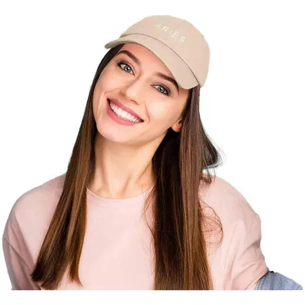 DALIX Aries Dad Hat Embroidered Zodiac Astrology Cotton Baseball Cap