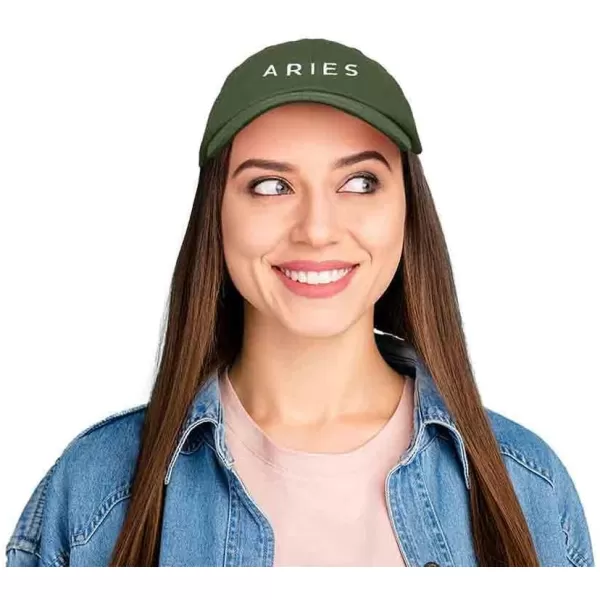DALIX Aries Dad Hat Embroidered Zodiac Astrology Cotton Baseball Cap